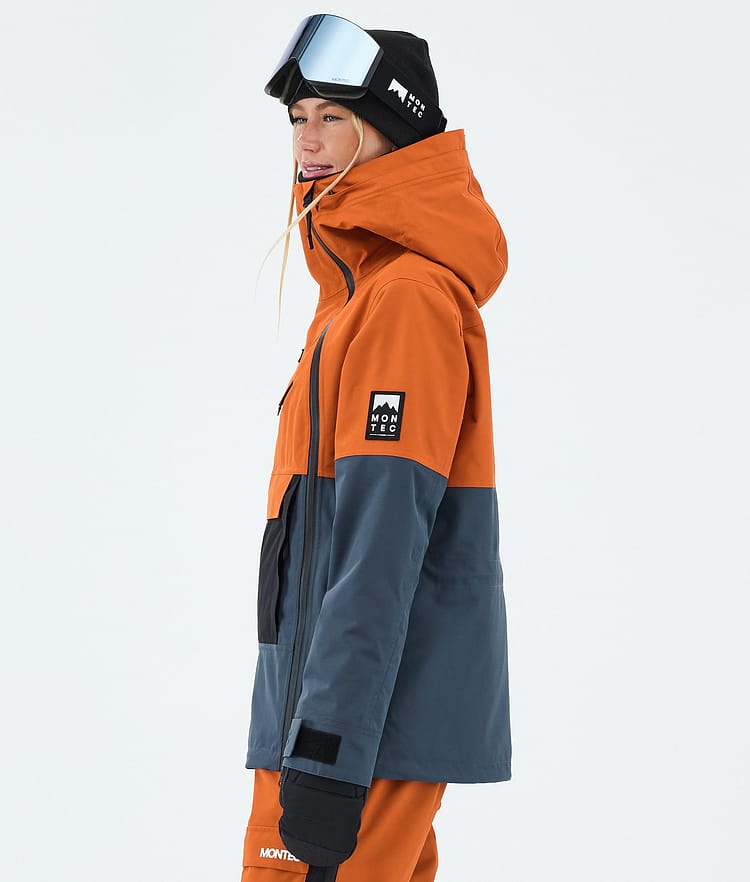 Montec Doom W Laskettelutakki Naiset Burned Orange/Black/Metal Blue, Image 5 of 10