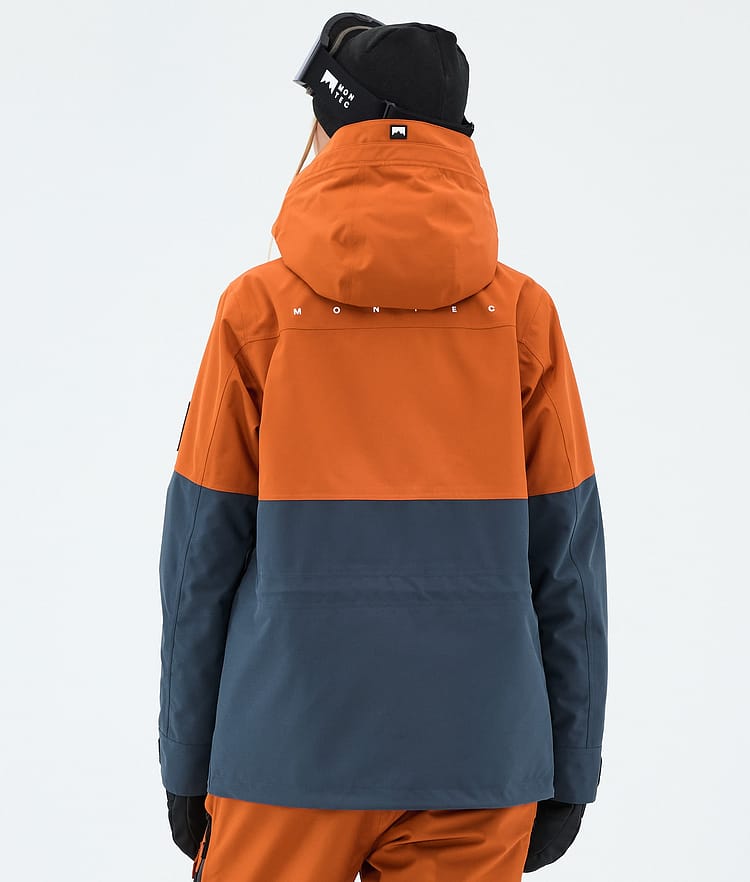 Montec Doom W Laskettelutakki Naiset Burned Orange/Black/Metal Blue, Image 6 of 10