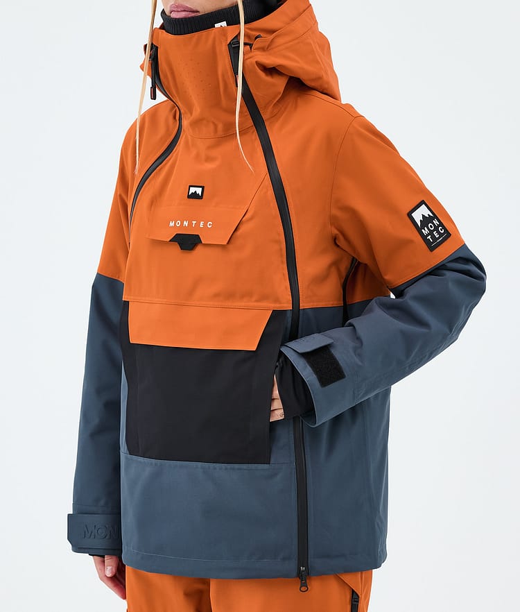 Montec Doom W Laskettelutakki Naiset Burned Orange/Black/Metal Blue, Image 7 of 10