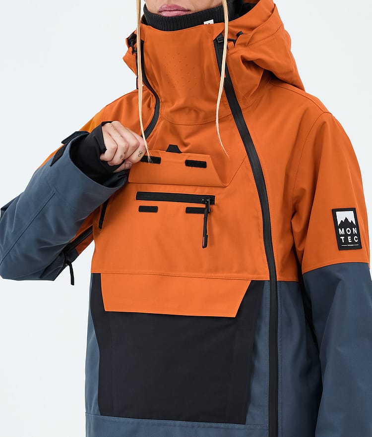 Montec Doom W Laskettelutakki Naiset Burned Orange/Black/Metal Blue, Image 9 of 10