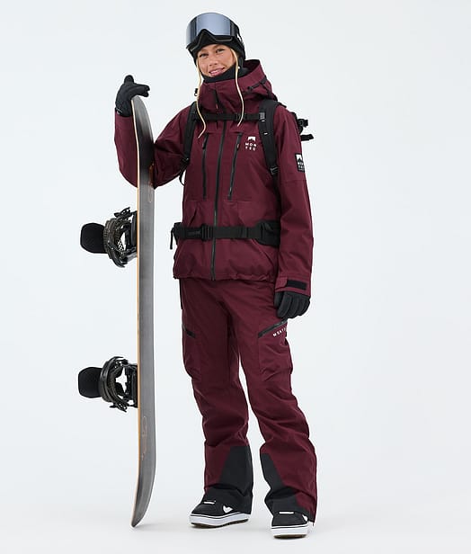 Montec Sentinel W Lumilautailu Outfit Burgundy