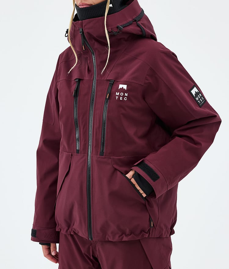 Montec Sentinel W Lumilautailutakki Naiset Burgundy, Image 7 of 9