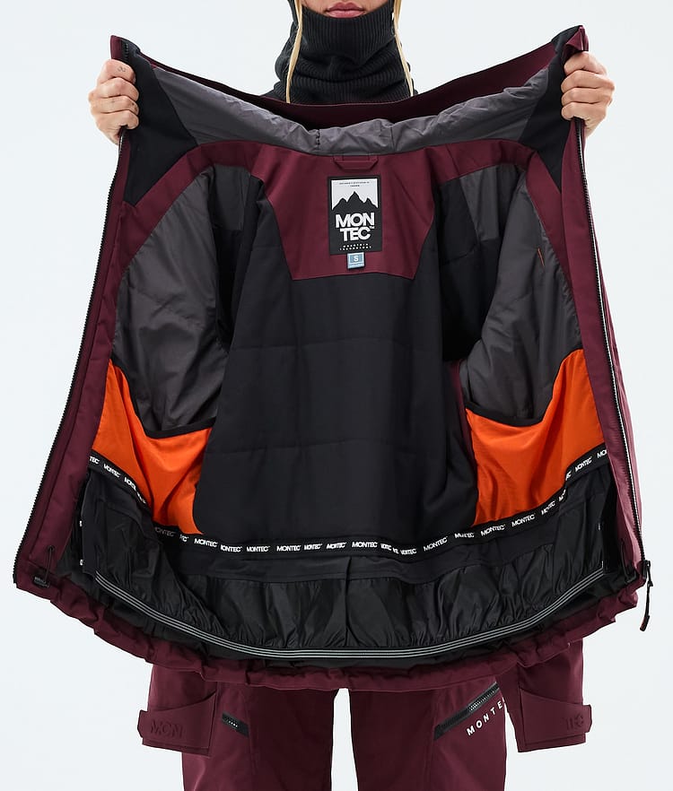Montec Sentinel W Laskettelutakki Naiset Burgundy, Image 9 of 9