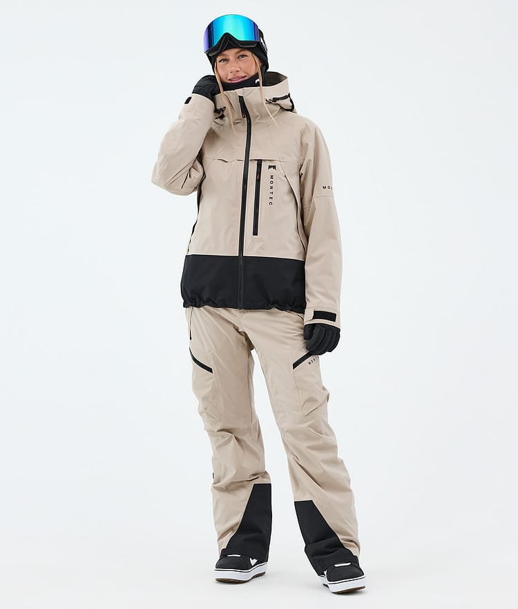 Montec Oracle W Lumilautailutakki Naiset Sand/Black, Image 2 of 9