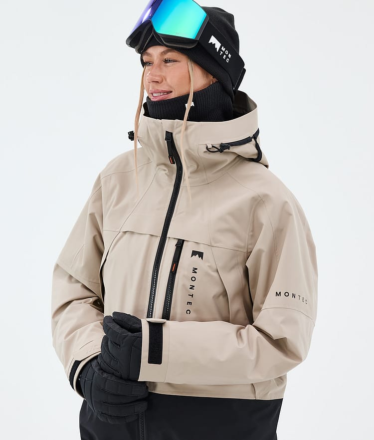 Montec Oracle W Lumilautailutakki Naiset Sand/Black, Image 4 of 9