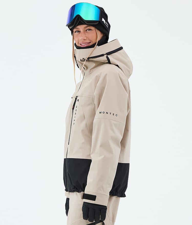 Montec Oracle W Lumilautailutakki Naiset Sand/Black, Image 5 of 9
