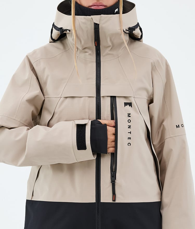 Montec Oracle W Lumilautailutakki Naiset Sand/Black, Image 8 of 9