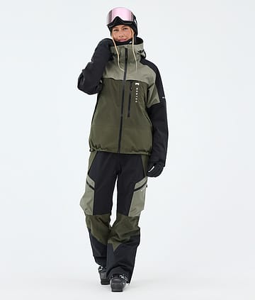 Montec Oracle W Laskettelu Outfit Greenish/Black/Olive Green