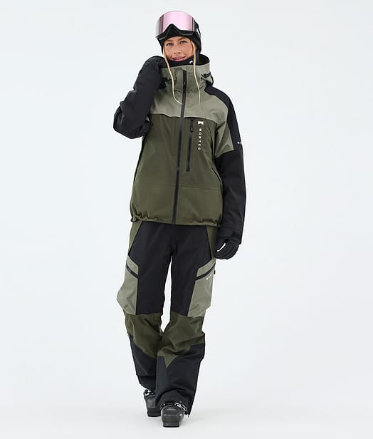 Montec Oracle W Laskettelu Outfit Greenish/Black/Olive Green