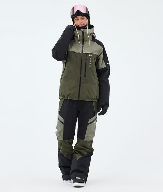 Montec Oracle W Lumilautailu Outfit Greenish/Black/Olive Green