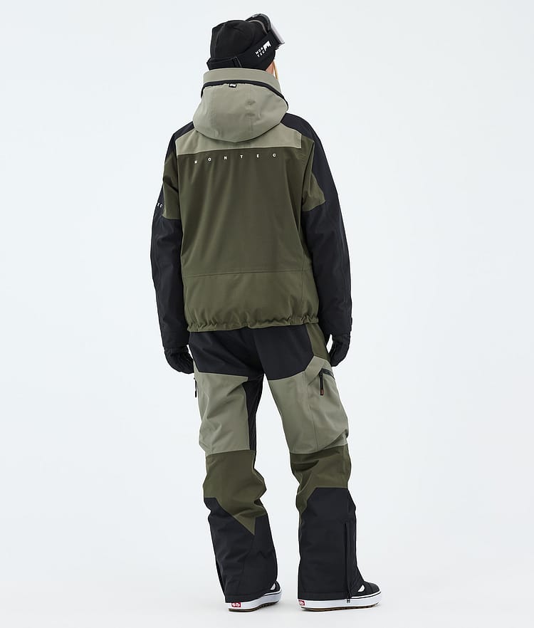Montec Oracle W Lumilautailutakki Naiset Greenish/Black/Olive Green, Image 3 of 9