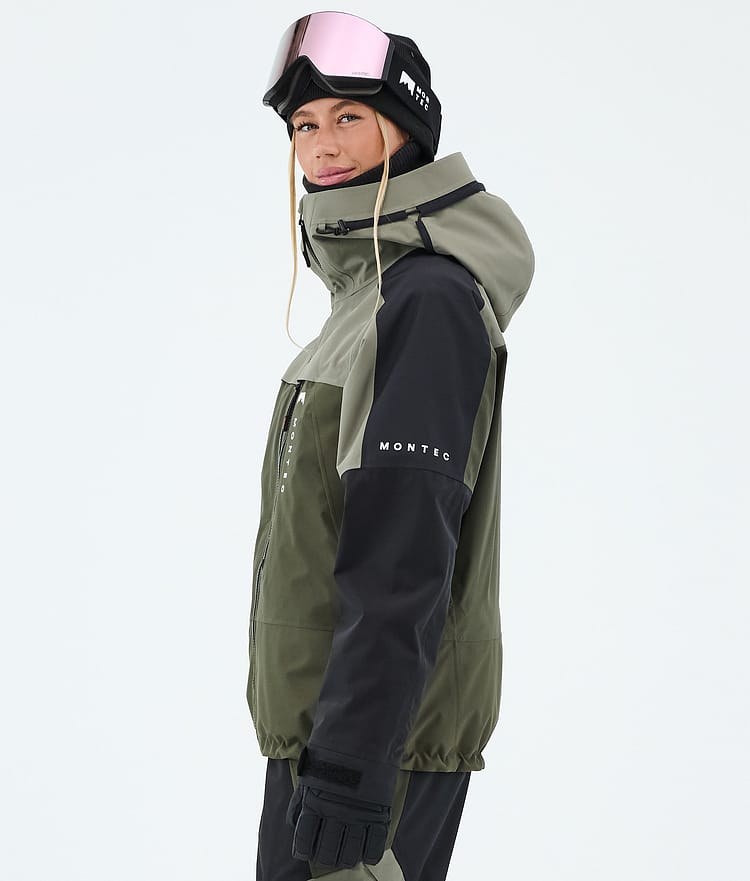 Montec Oracle W Laskettelutakki Naiset Greenish/Black/Olive Green, Image 5 of 9