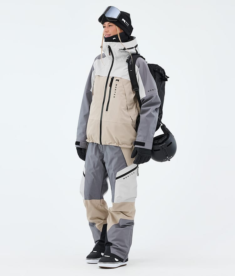 Montec Oracle W Lumilautailutakki Naiset Light Grey/Light Pearl/Sand, Image 2 of 9