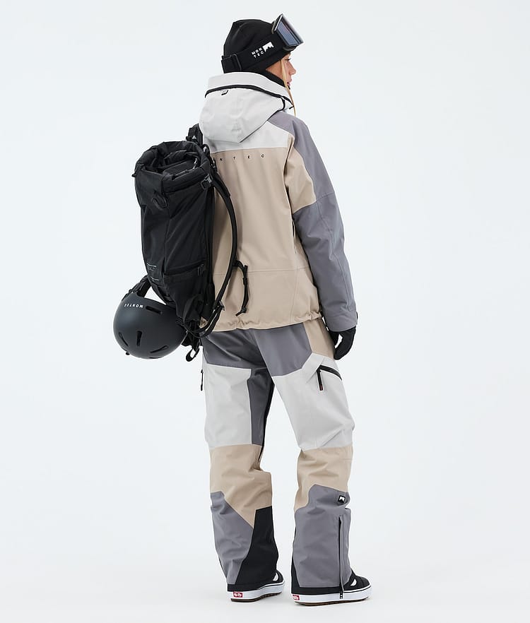 Montec Oracle W Lumilautailutakki Naiset Light Grey/Light Pearl/Sand, Image 3 of 9