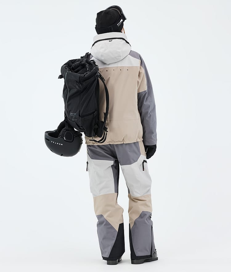Montec Oracle W Laskettelutakki Naiset Light Grey/Light Pearl/Sand, Image 3 of 9