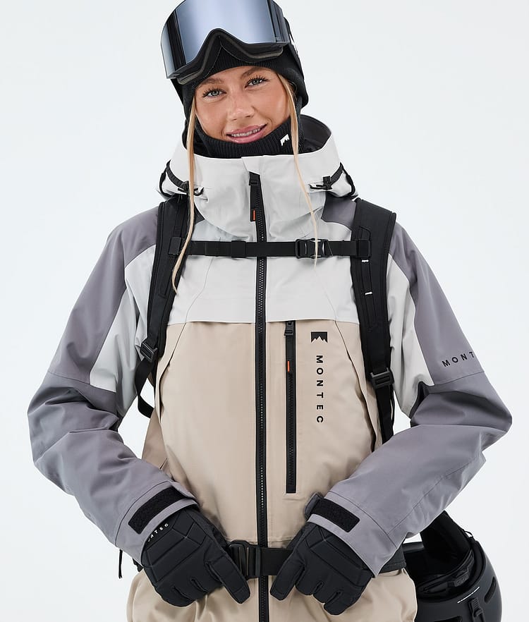 Montec Oracle W Laskettelutakki Naiset Light Grey/Light Pearl/Sand, Image 4 of 9