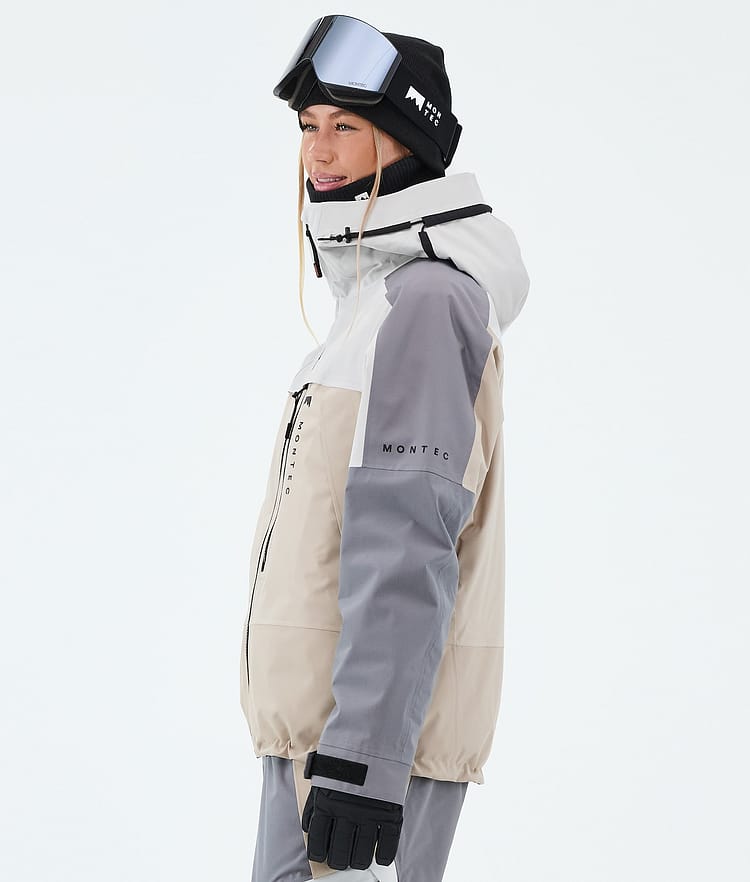 Montec Oracle W Laskettelutakki Naiset Light Grey/Light Pearl/Sand, Image 5 of 9