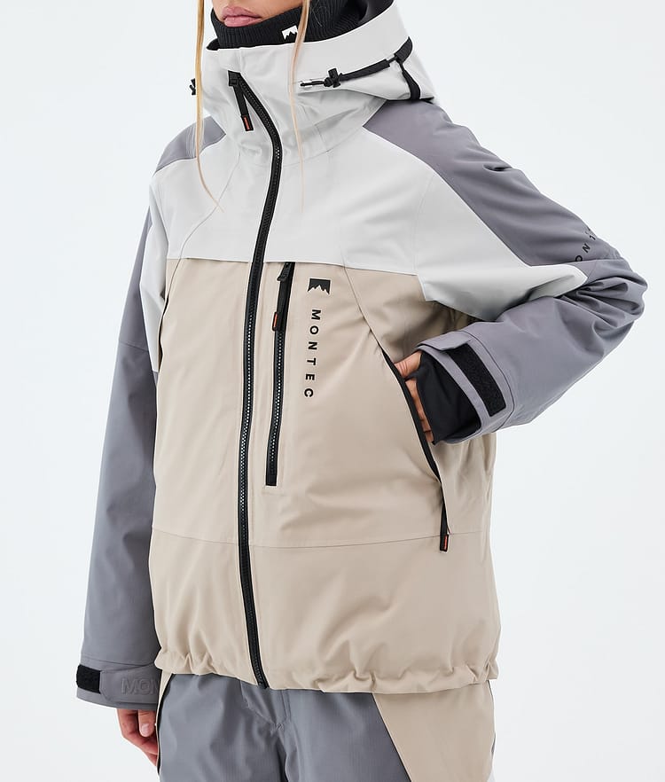 Montec Oracle W Laskettelutakki Naiset Light Grey/Light Pearl/Sand, Image 7 of 9