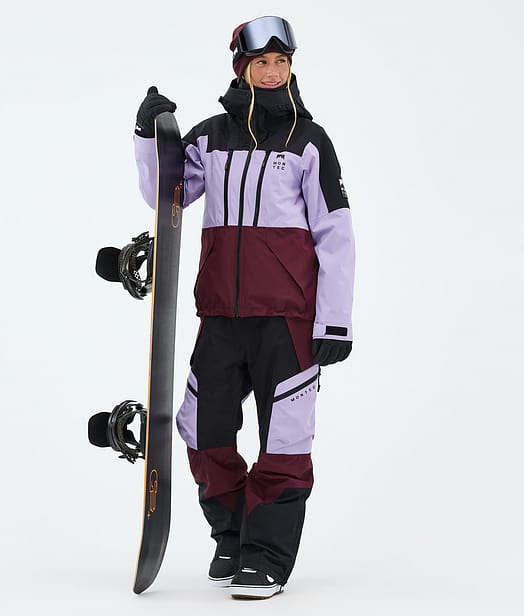 Montec Sentinel W Lumilautailu Outfit Black/Faded Violet/Burgundy