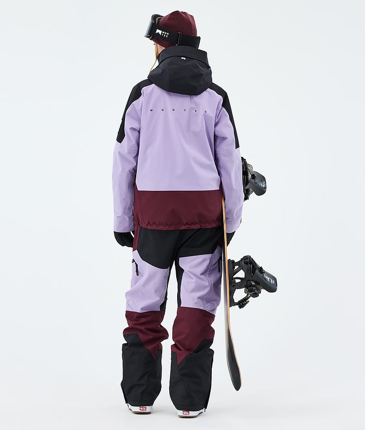 Montec Sentinel W Lumilautailutakki Naiset Black/Faded Violet/Burgundy, Image 3 of 9