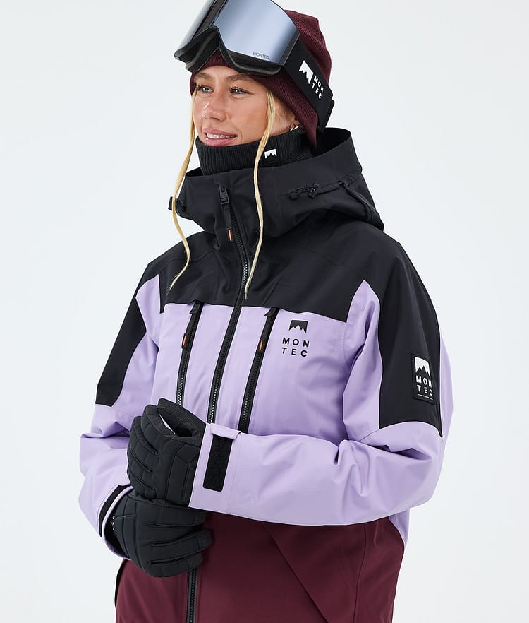 Montec Sentinel W Laskettelutakki Naiset Black/Faded Violet/Burgundy, Image 4 of 9