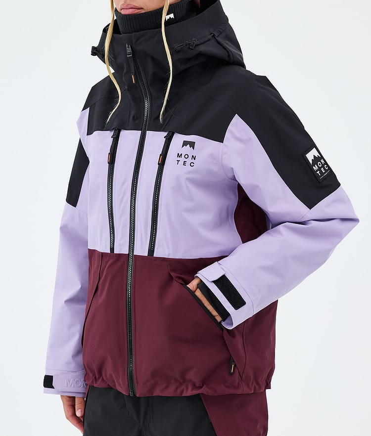 Montec Sentinel W Lumilautailutakki Naiset Black/Faded Violet/Burgundy, Image 7 of 9
