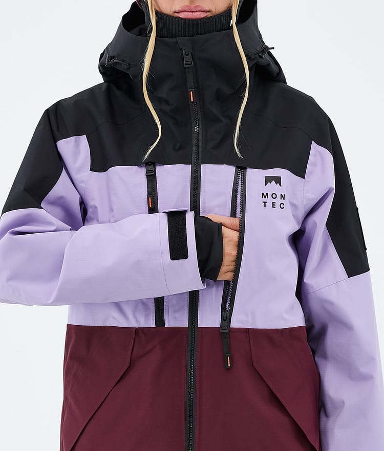 Montec Sentinel W Laskettelutakki Naiset Black/Faded Violet/Burgundy, Image 8 of 9