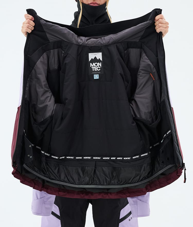 Montec Sentinel W Lumilautailutakki Naiset Black/Faded Violet/Burgundy, Image 9 of 9