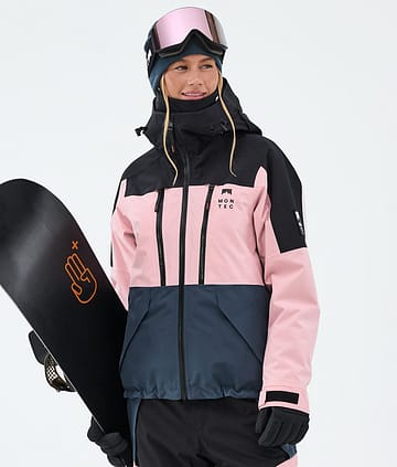 Montec Sentinel W Lumilautailutakki Black/Soft Pink/Metal Blue