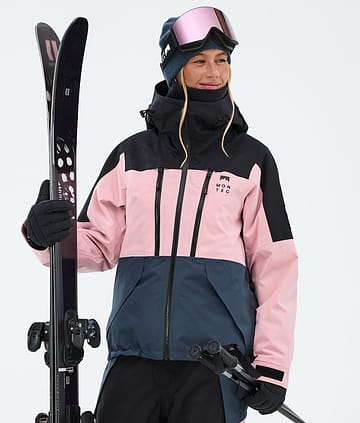 Montec Sentinel W Laskettelutakki Black/Soft Pink/Metal Blue