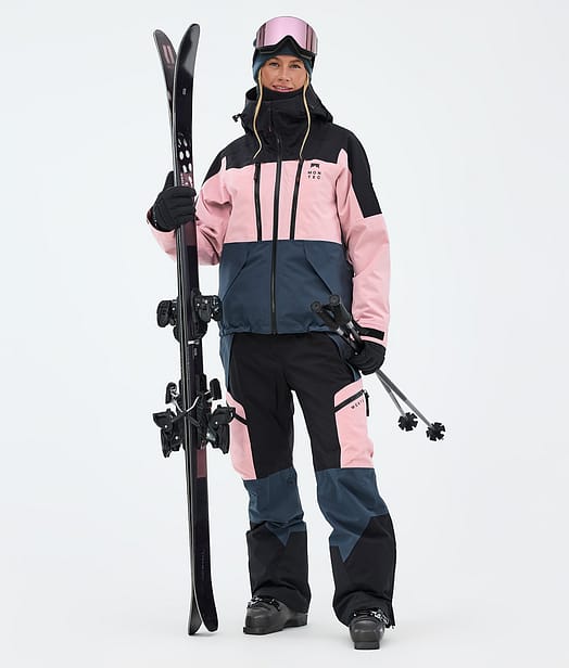 Montec Sentinel W Laskettelu Outfit Black/Soft Pink/Metal Blue