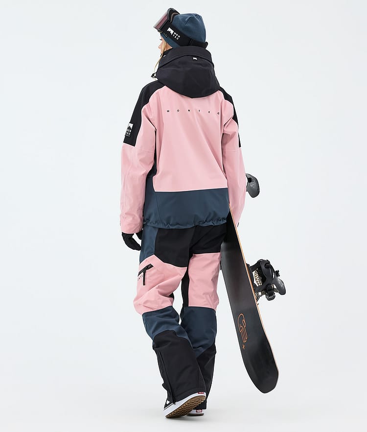 Montec Sentinel W Lumilautailutakki Naiset Black/Soft Pink/Metal Blue, Image 3 of 9