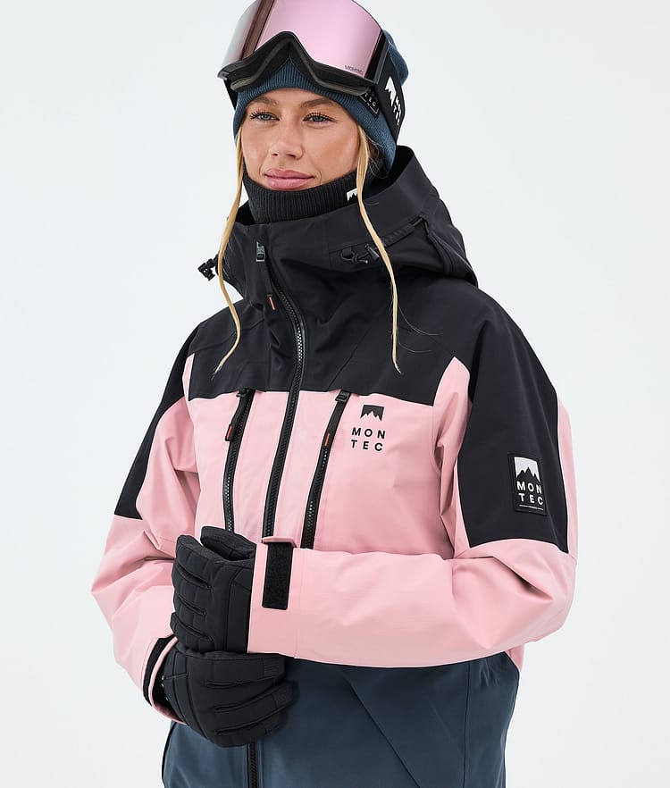 Montec Sentinel W Laskettelutakki Naiset Black/Soft Pink/Metal Blue, Image 4 of 9