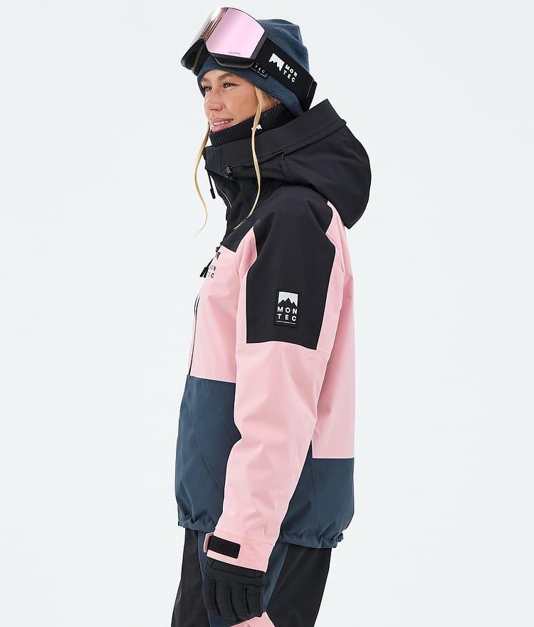 Montec Sentinel W Lumilautailutakki Naiset Black/Soft Pink/Metal Blue, Image 5 of 9