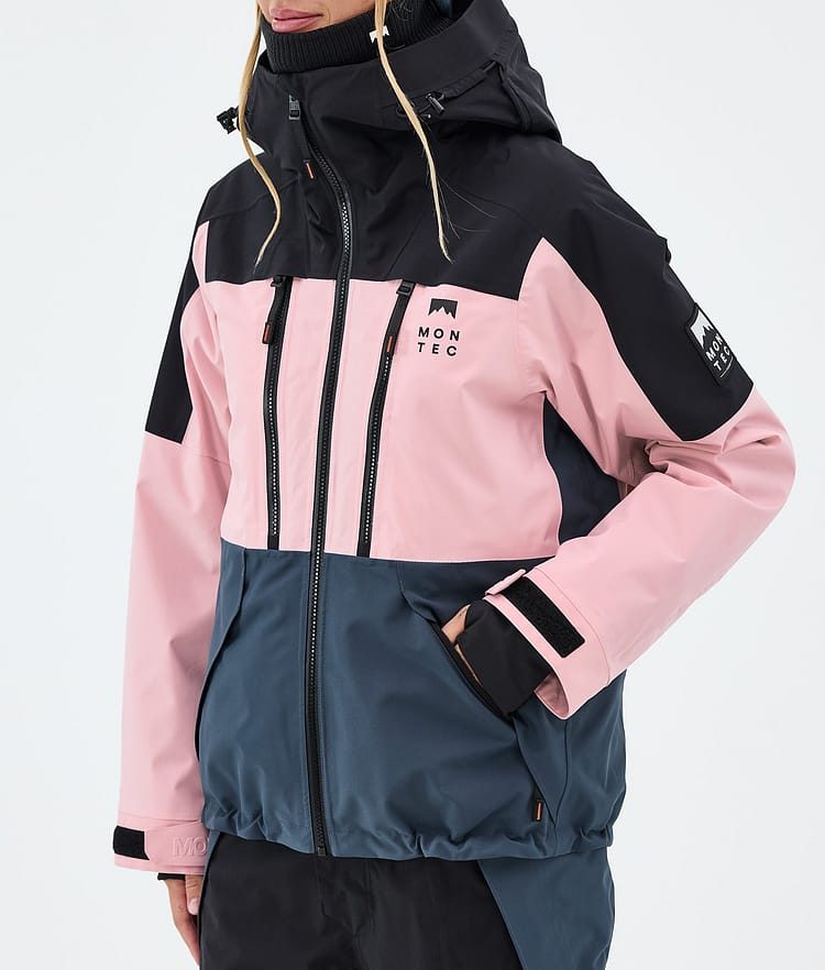 Montec Sentinel W Laskettelutakki Naiset Black/Soft Pink/Metal Blue, Image 7 of 9