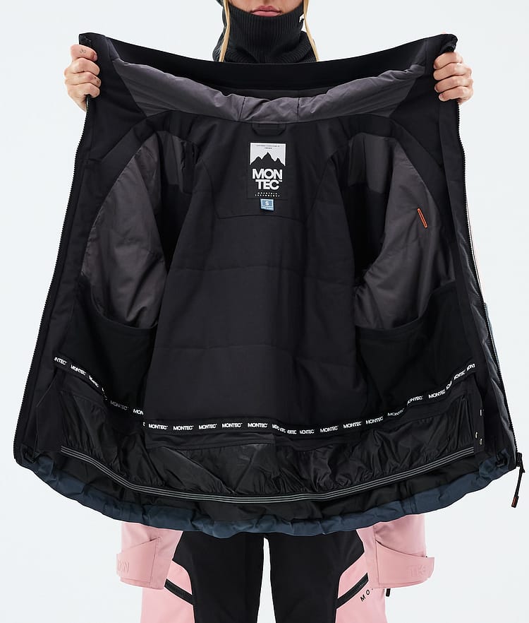 Montec Sentinel W Laskettelutakki Naiset Black/Soft Pink/Metal Blue, Image 9 of 9