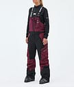 Montec Dozer W Lasketteluhousut Naiset Burgundy/Black