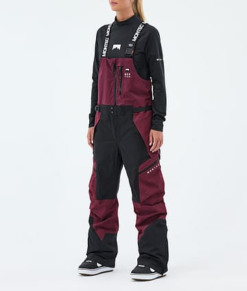 Montec Dozer W Lumilautailuhousut Burgundy/Black