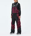 Montec Dozer W Lumilautailuhousut Naiset Burgundy/Black