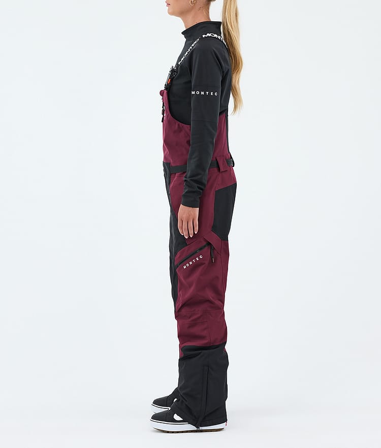 Montec Dozer W Lumilautailuhousut Naiset Burgundy/Black, Image 3 of 7