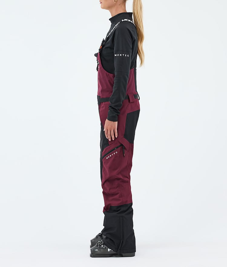 Montec Dozer W Lasketteluhousut Naiset Burgundy/Black, Image 3 of 7