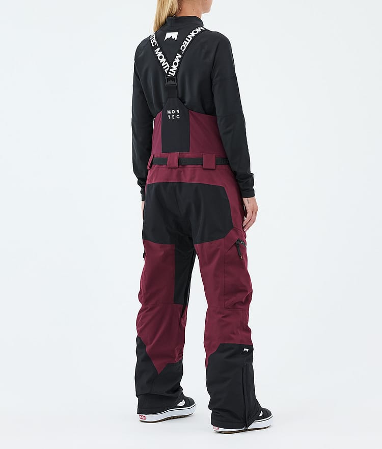 Montec Dozer W Lumilautailuhousut Naiset Burgundy/Black, Image 4 of 7
