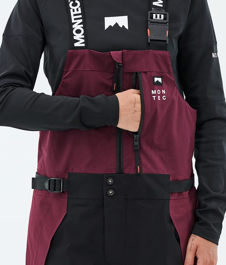 Montec Dozer W Lumilautailuhousut Naiset Burgundy/Black, Image 6 of 7