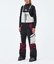Montec Dozer W Lasketteluhousut Naiset Light Grey/Black/Burgundy