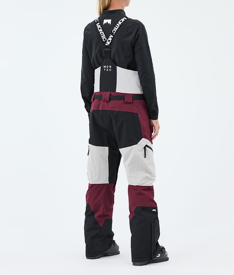 Montec Dozer W Lasketteluhousut Naiset Light Grey/Black/Burgundy, Image 4 of 7