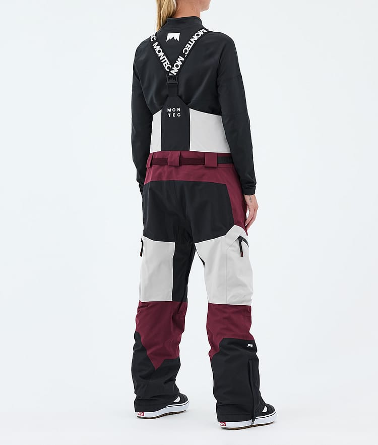 Montec Dozer W Lumilautailuhousut Naiset Light Grey/Black/Burgundy, Image 4 of 7