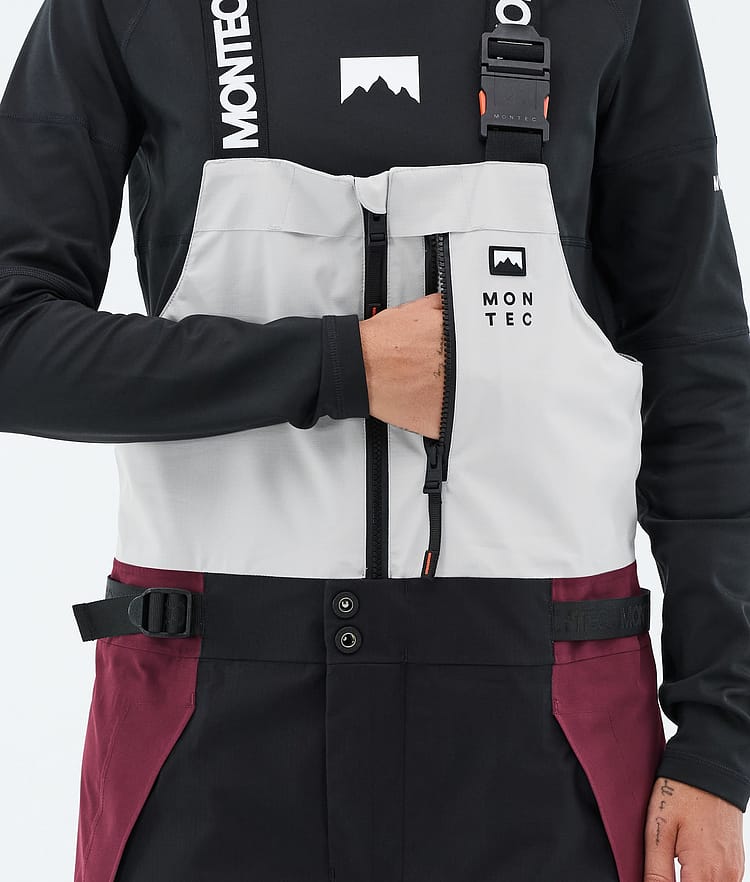 Montec Dozer W Lasketteluhousut Naiset Light Grey/Black/Burgundy, Image 6 of 7