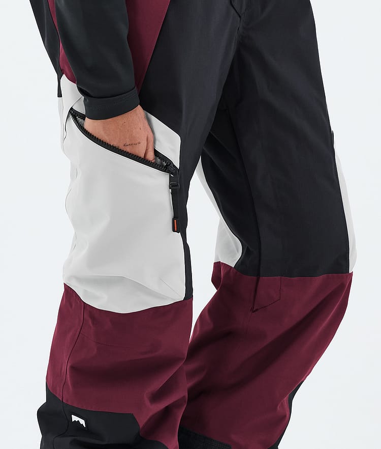 Montec Dozer W Lasketteluhousut Naiset Light Grey/Black/Burgundy, Image 7 of 7