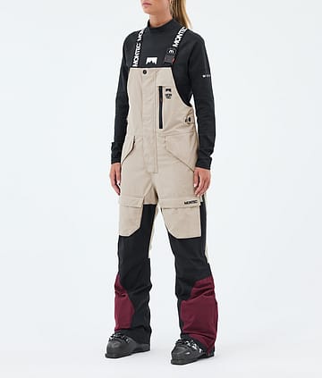Montec Fawk W Lasketteluhousut Sand/Black/Burgundy