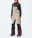 Montec Fawk W Lasketteluhousut Naiset Sand/Black/Burgundy